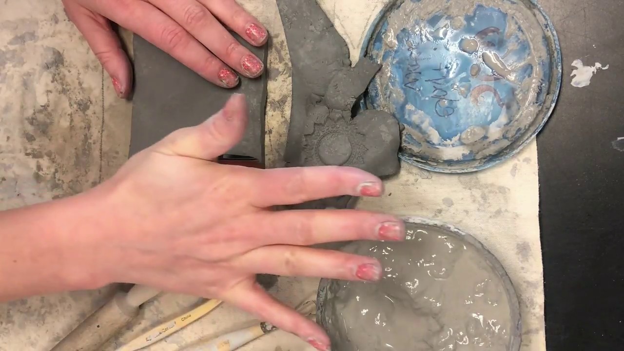 Sculpture: Stamped Clay Bowl