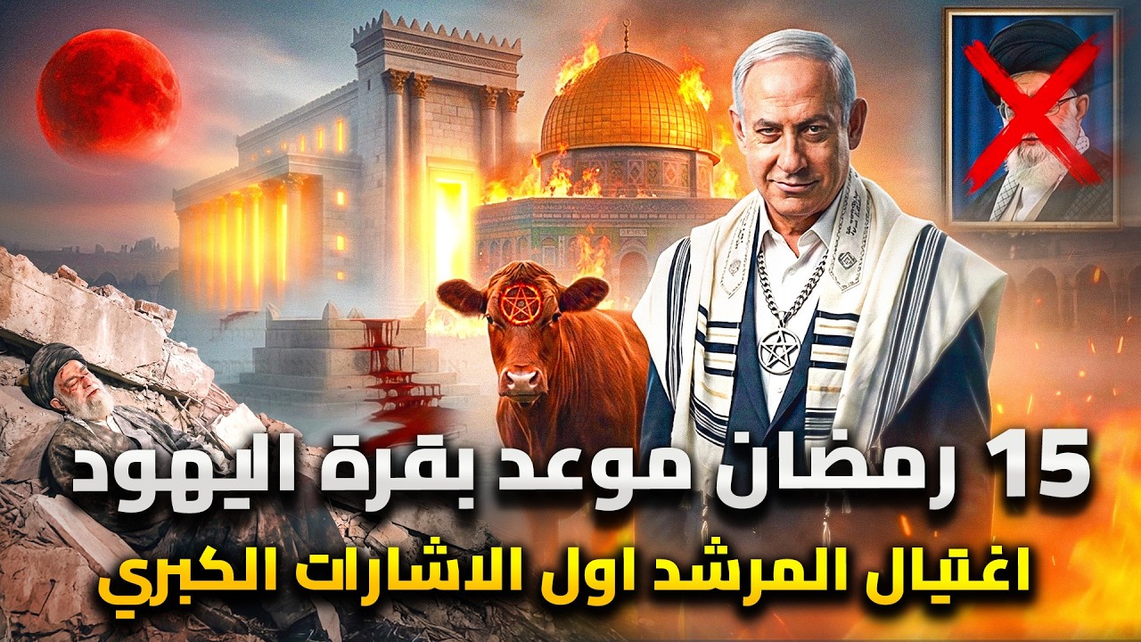 5 احداث كبري ستحدث الان .. بدأت بقتل خامنئي | اليهود يجهزون بقرتهم الحمراء من اجل منتصف رمضان