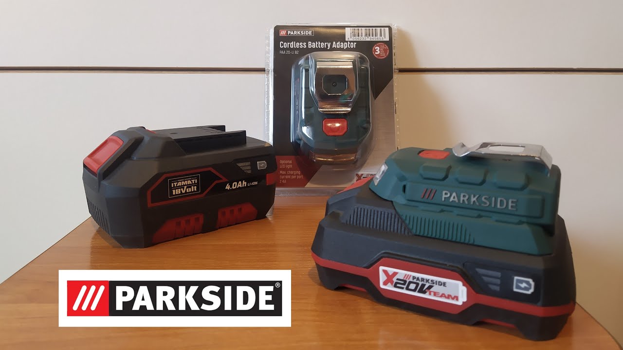 Adapter USB Parkside PAA 20-LI B2 -  Powerbank dla majsterkowicza