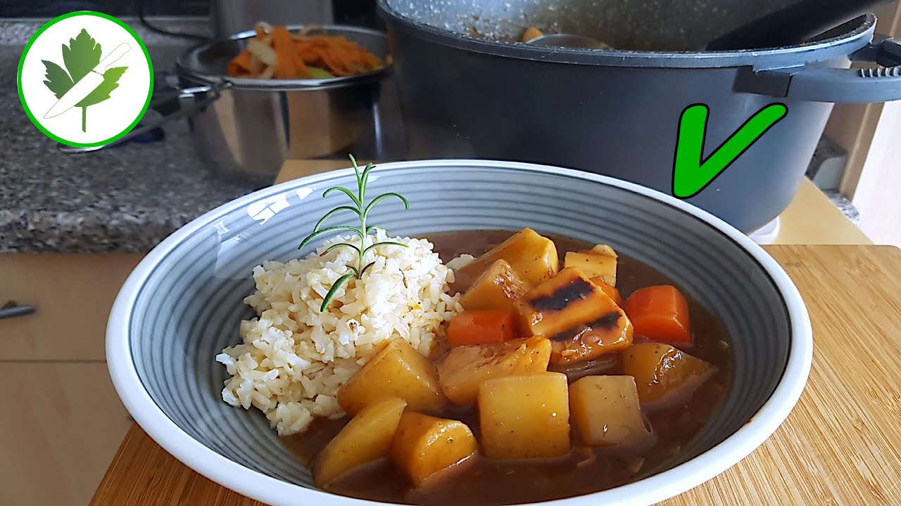 Deftiger Gem&uuml;se Schmortopf mit Reis - Nicht nur f&uuml;r Veganer ein Genuss 😋