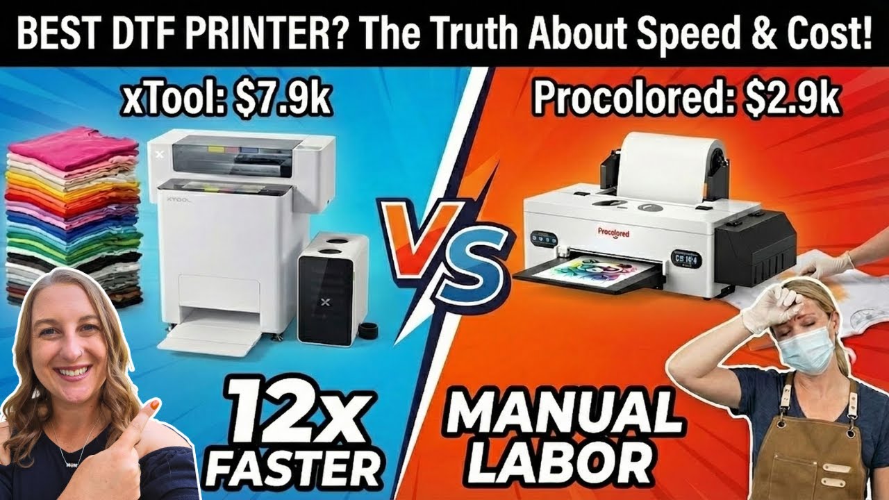 Лучший DTF-принтер? Принтер для одежды xTool против Procolored F13 Panda