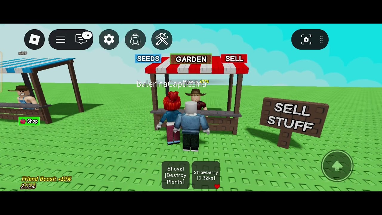 Roblox - diajak bercocok tanaman sama qania 🤪🤪