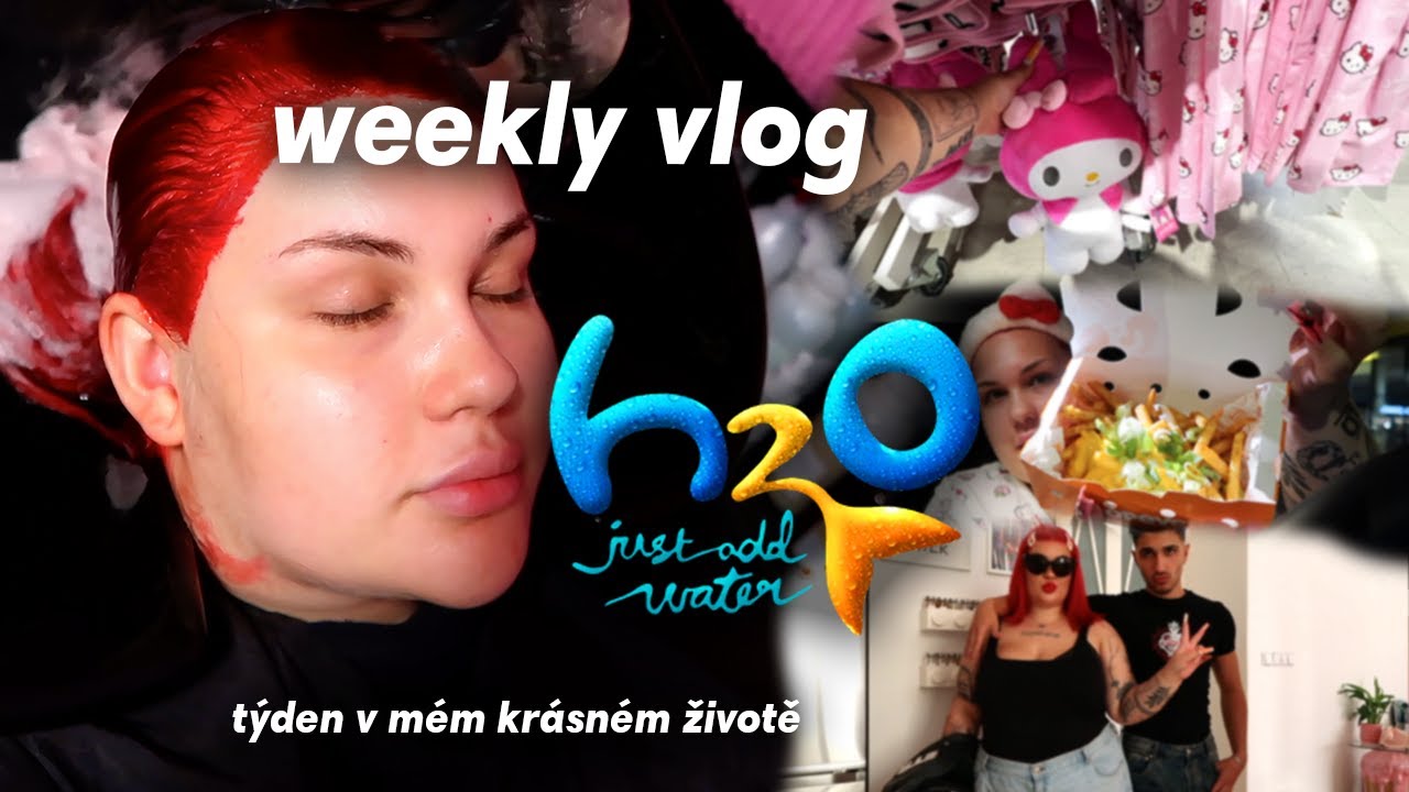 WEEKLY VLOG - ČERVENÉ vlasy, randíčko na arkádách, nákupy & hodně jídla as usual | sugardenny