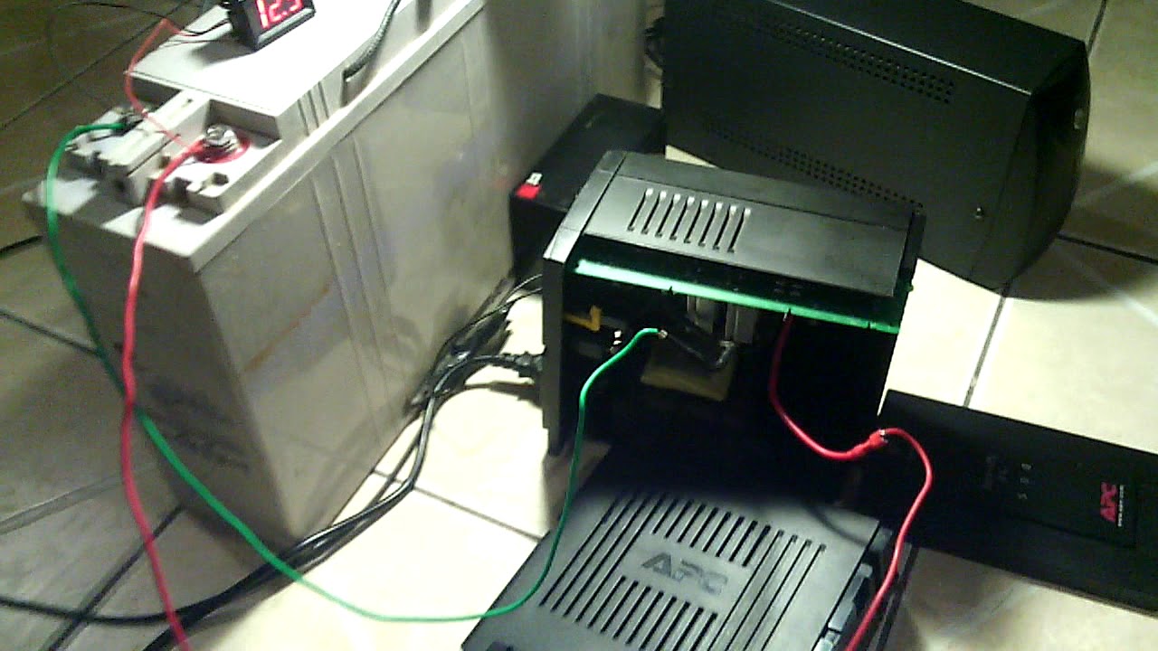 UPS de 12V a 7 Amp con bater&iacute;a 12V A 150 Amp
