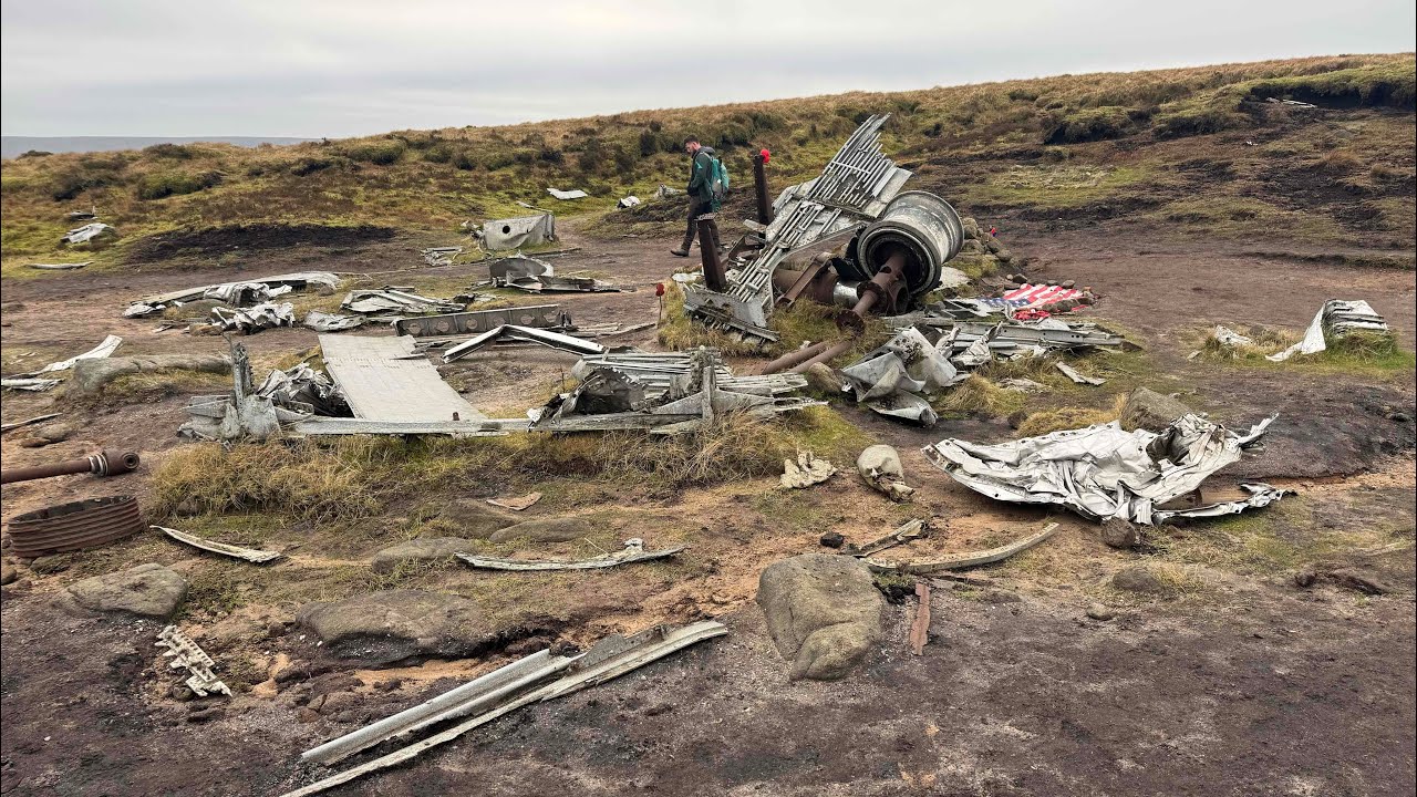 2025 Dec 29. Glossop, B29 bomber crash site, 4k drone test in strong wind