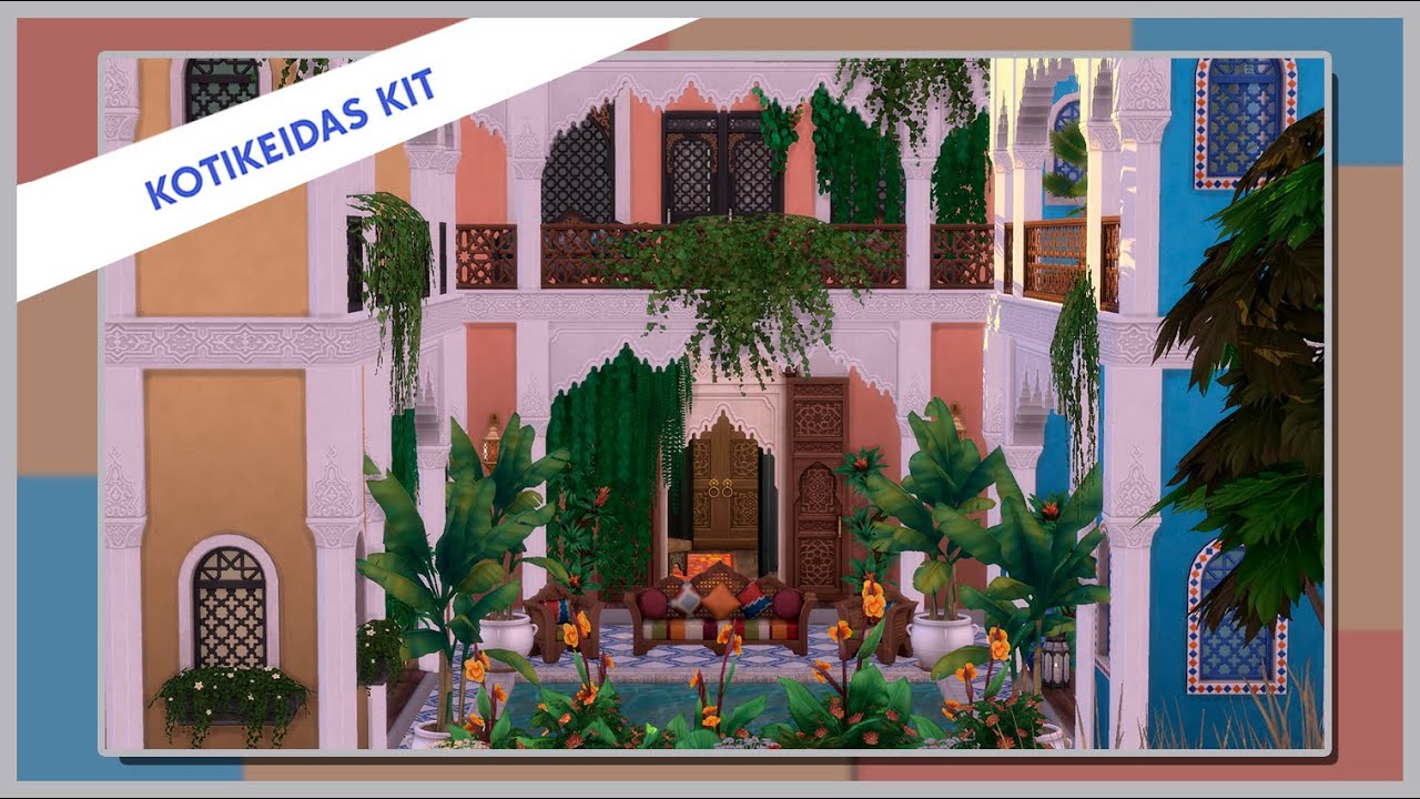 RAKENNETAAN MAROKKO TEEMAINEN LOMAKOHDE 🤩 | The Sims 4 |