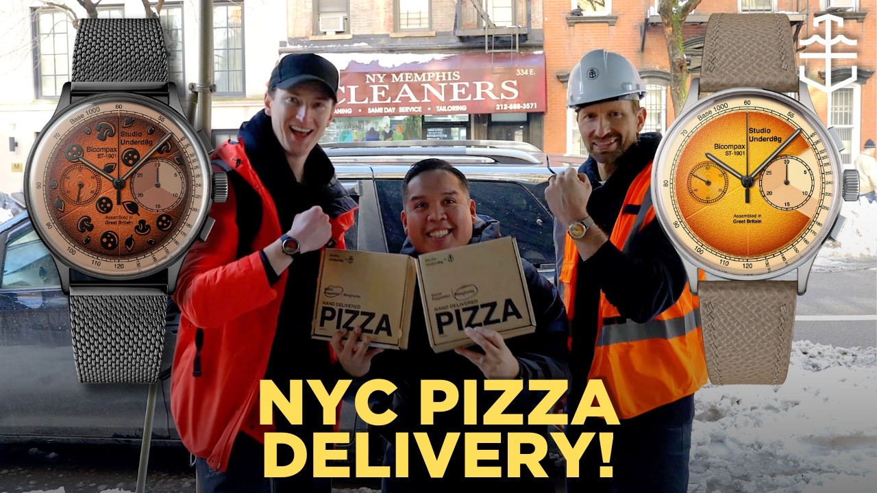 PIZZA DELIVERY! Studio Underd0g x Time+Tide founders hand-deliver our latest pizza watches