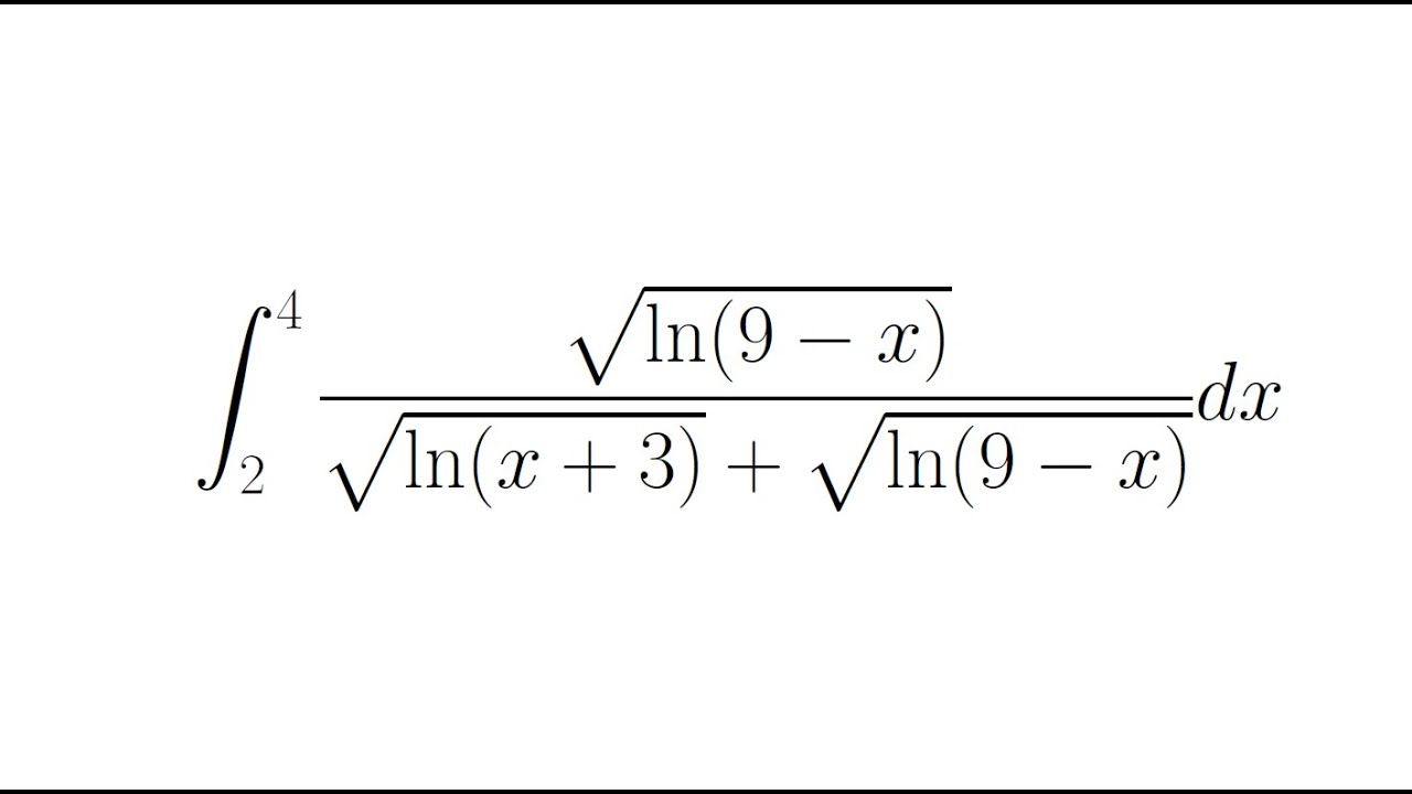 Zor bir İntegral Sorusu - Putnam Exam Question