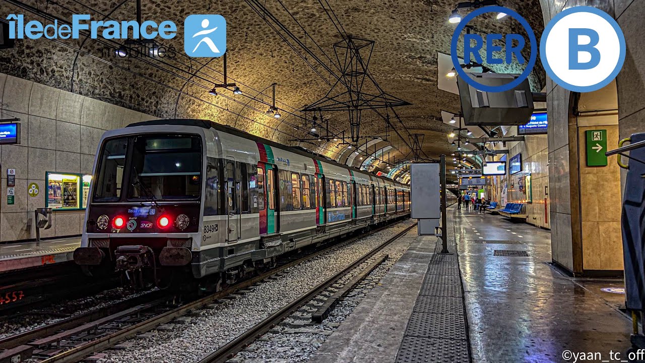 ( RER B départ rapide! à bord d’un MI84 IDFM  ( Sevran Beaudottes - Villepinte￼ -  + Départ￼