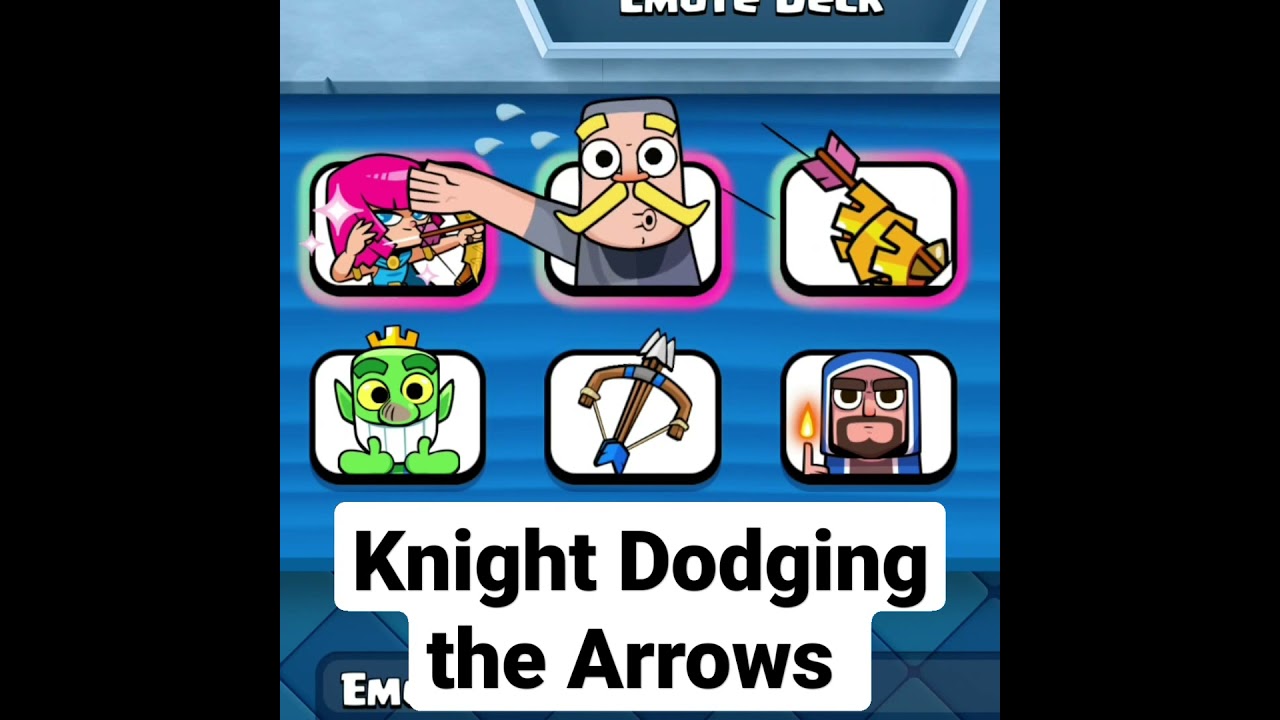 Knight Dodging The Arrows Emote Combo # шорты #clashroyale