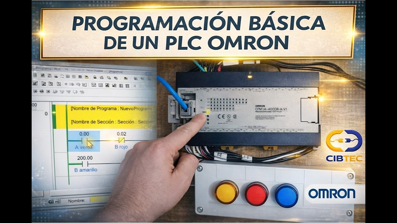 Programación Básica de un PLC OMRON con el software CX-Programmer