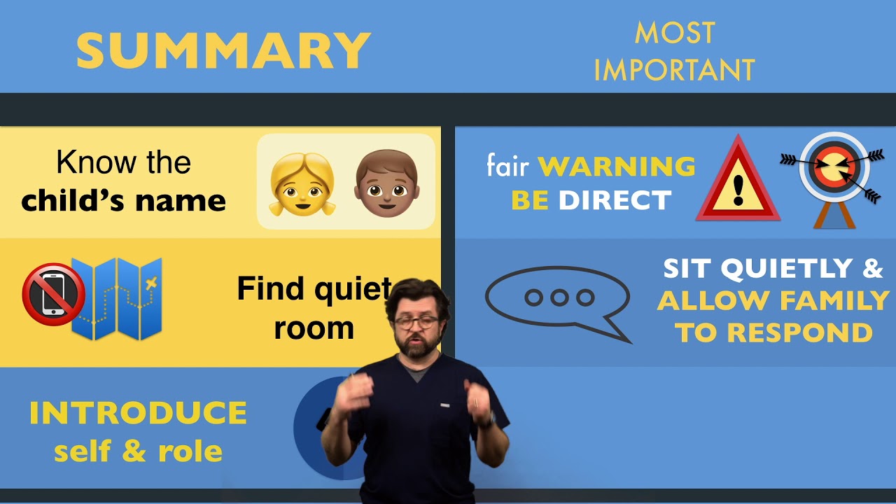Breaking Bad News for Pediatric Patients in the Emergency Department