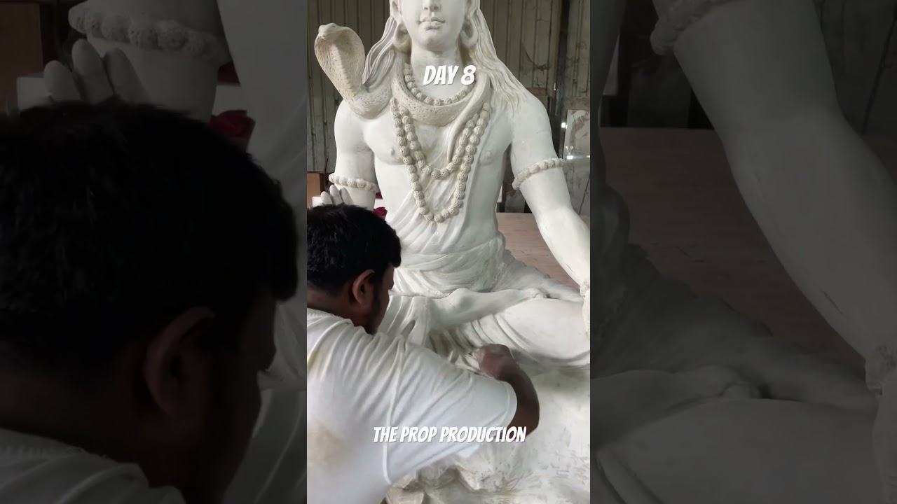 Day 8 Shiva Statue 🔱 #shivastatue #shivmurti #reels #shortsfeed