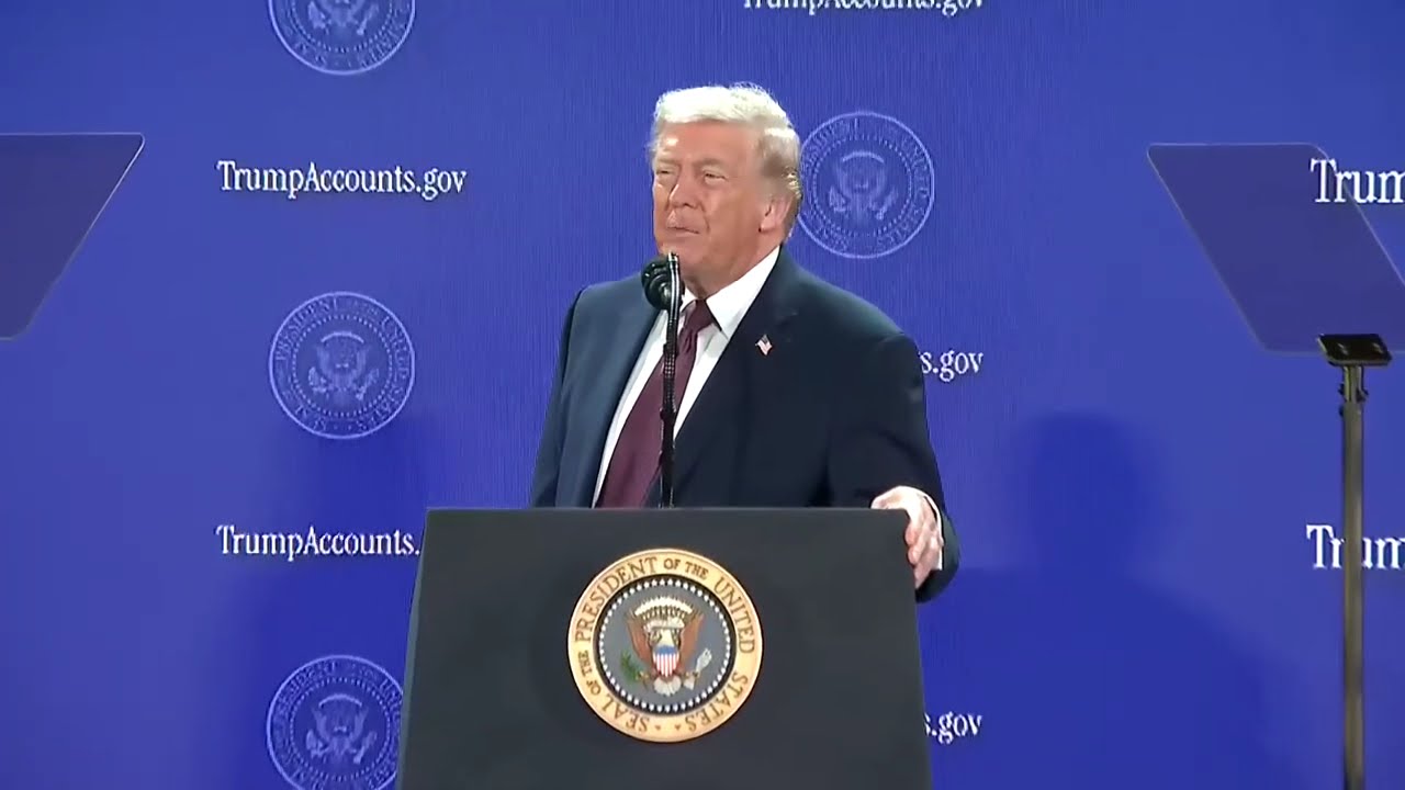 President Trump delivers remarks on the Trump Accounts