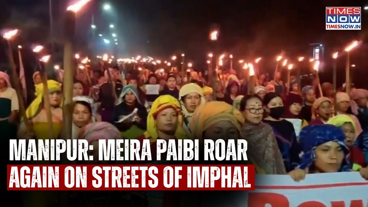 Manipur: Imphal Tense As Meira Paibi Roar Again On After Sunurok Hill Horror, WATCH Night Protest