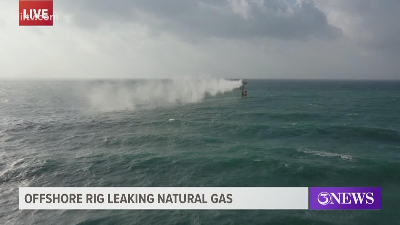 Reverse Alert issued for natural gas leak at un-manned Gulf Rig 3 miles offshore east of Bob Hall Pi