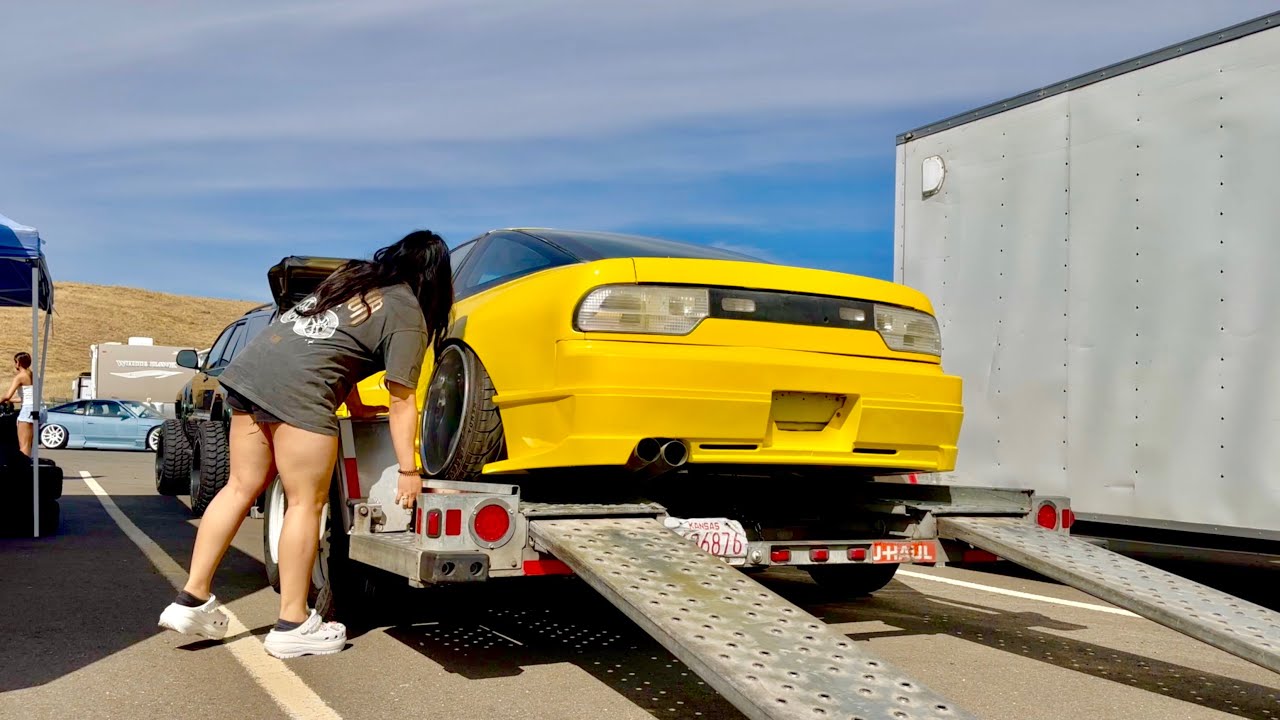 I took my freshly painted 240sx drifting! Tandems with my old 350z!