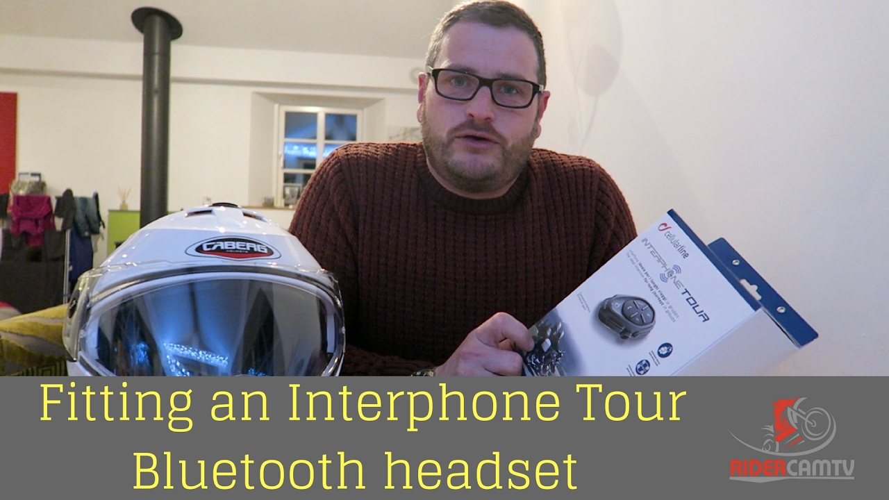 Fitting an Interphone Tour Bike Intercom System to a Caberg Helmet