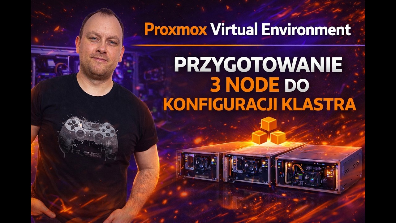 Proxmox M02 21 - Proxmox Virtual Environment przygotowanie 3 node do konfiguracji klastra
