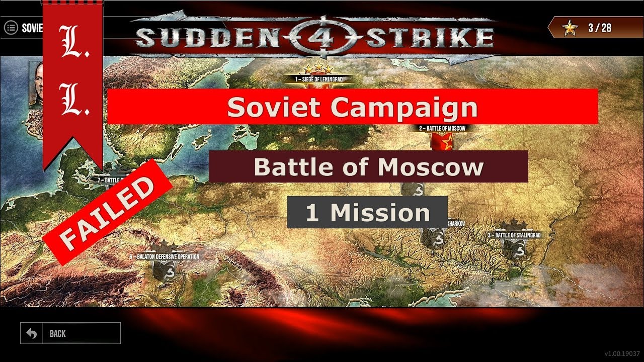 Sudden Strike 4 gameplay - Soviet Campaign - Battle of Moscow 2 Mission FAILED