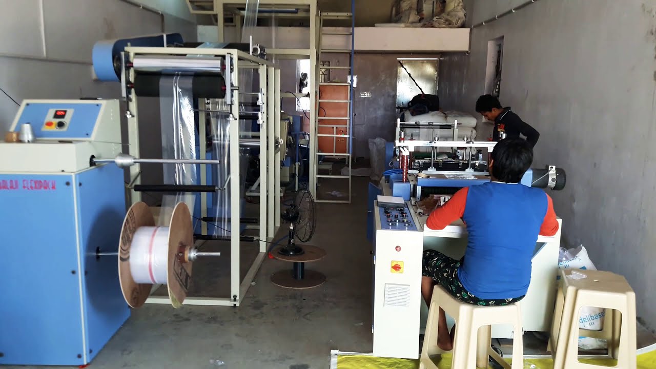 Zip lock bag manufacturing full setup plant.