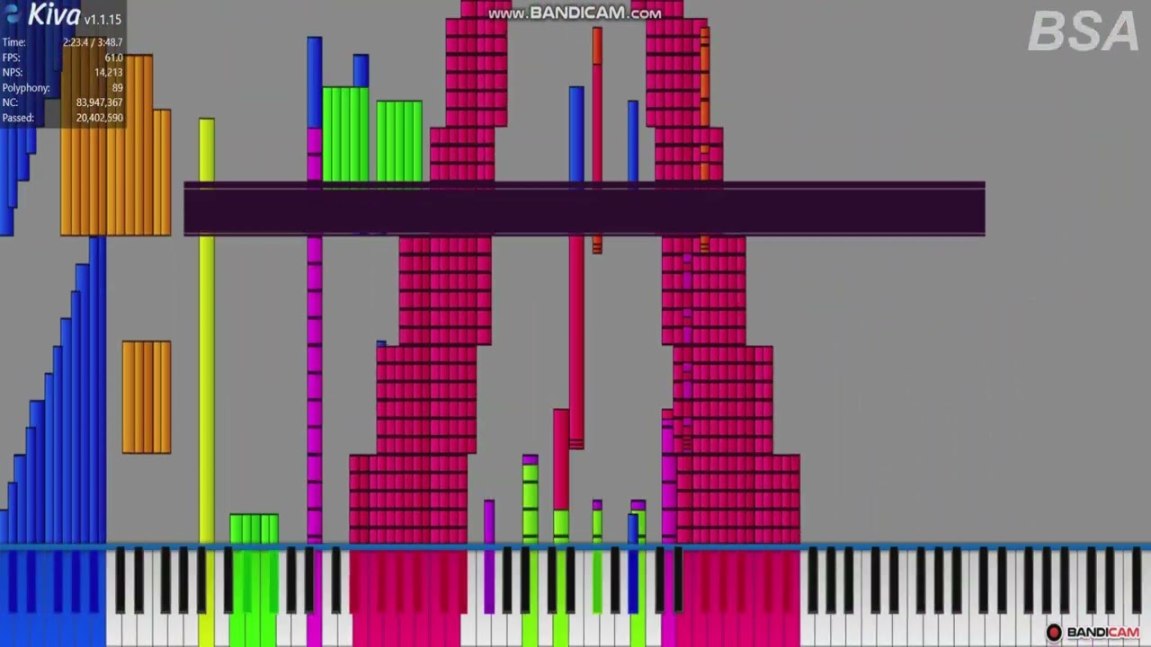 [Black MIDI] Rasputin (Funk overload) [Legit Run on Kiva]