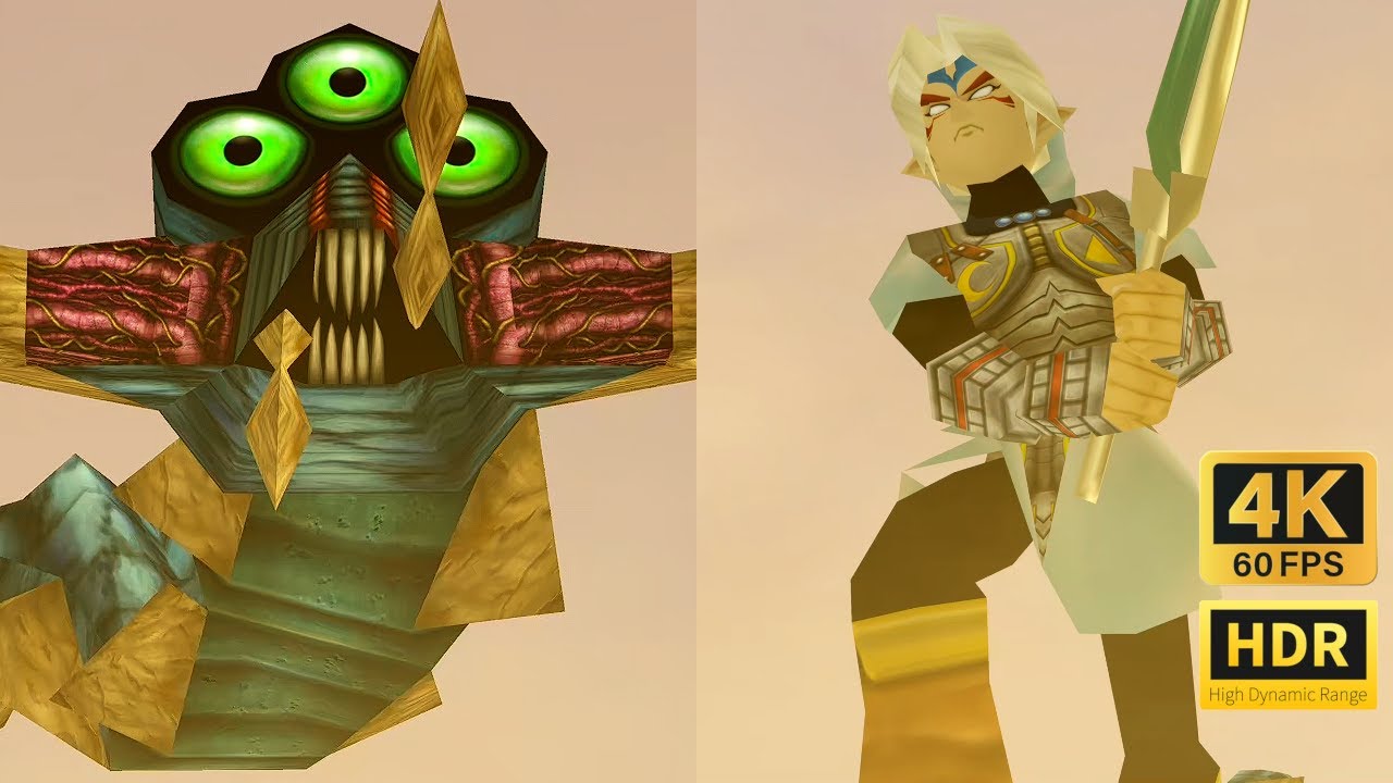 Majora's Mask PC Port: NEW 4K Textures in HDR | Giant Fierce Deity vs Twinmold Speedrun