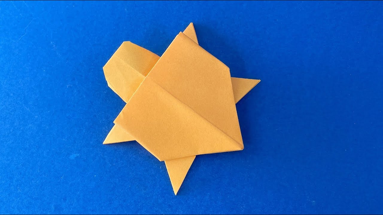 Schildkröte basteln mit Kindern | Tiere falten mit Origami Papier | Einfache Bastelideen