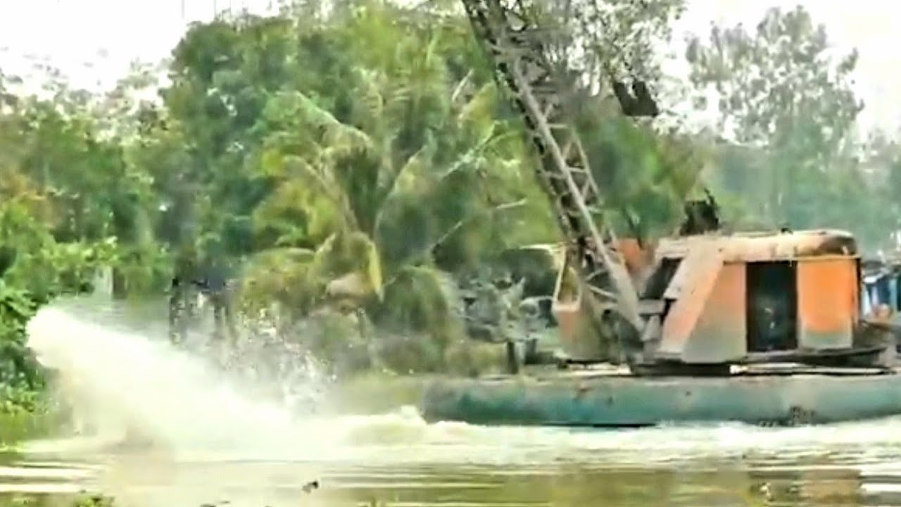 sang cap. xáng dây di chuyển phà cạp đất lẽ miền tây 1006 - may gat lua