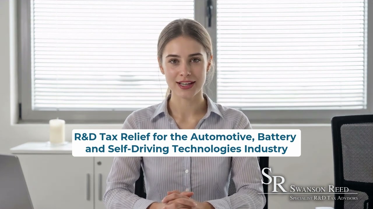 R&D Tax Relief for the Automotive, Battery and Self-Driving Technologies Industry