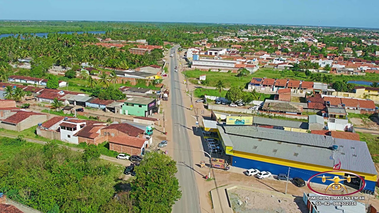 De Marechal Deodoro - até o Frances - Alagoas Brasil - Visto de em 4K - Dji Air  2 S