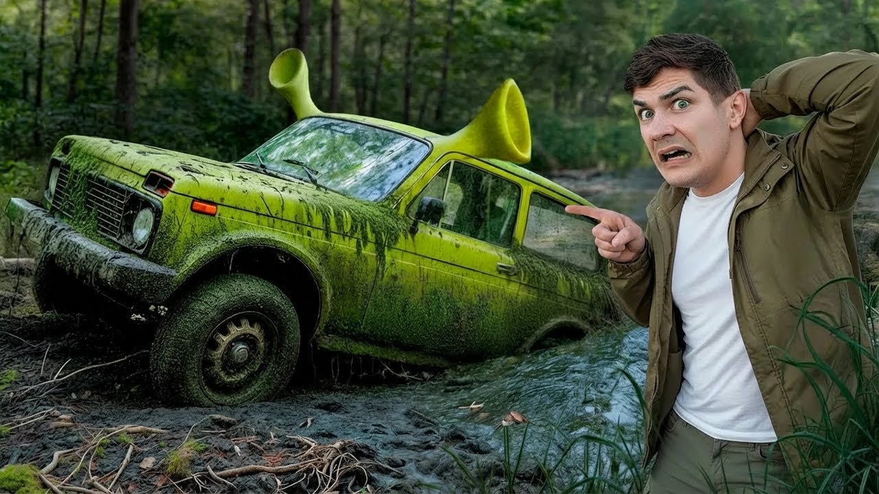 ¡Rescatamos el coche abandonado de Shrek! ¿Cómo terminó en el pantano?
