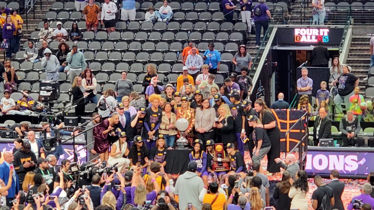 LSU Trophy Presentation | Net Cutting + More | 2023 NCAA Championship Game vs Iowa | 4.2.2023