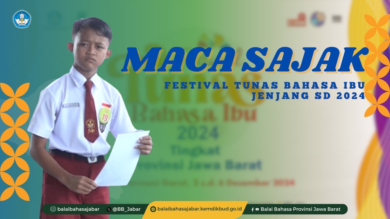 Pemenang I Maca Sajak Kategori Putra Jenjang SD, FTBI Jawa Barat 2024