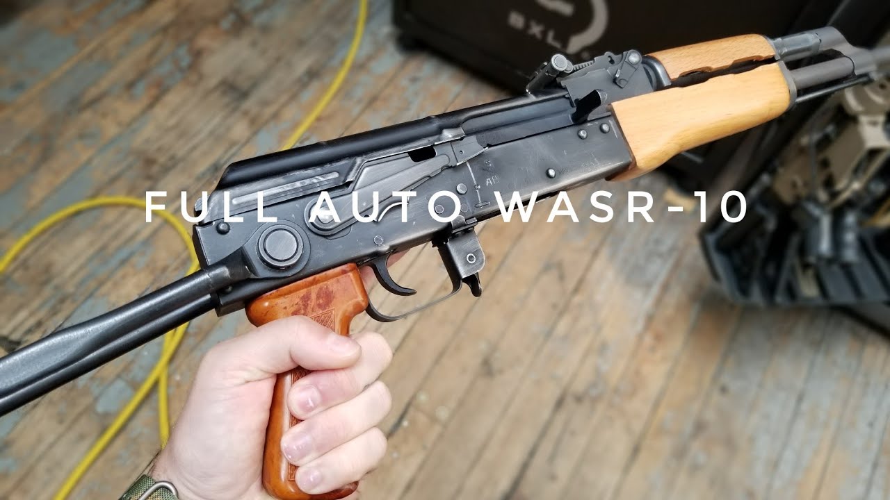 FULL AUTO WASR-10UF AK-47 - Cycling Frangible Ammo