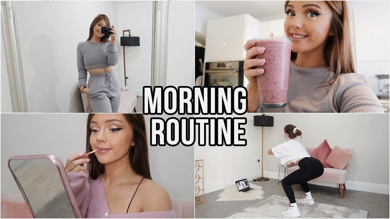 MORNING ROUTINE 2020 | Working from home, Workouts, Loungewear, Makeup & more | AD Naomi Victoria