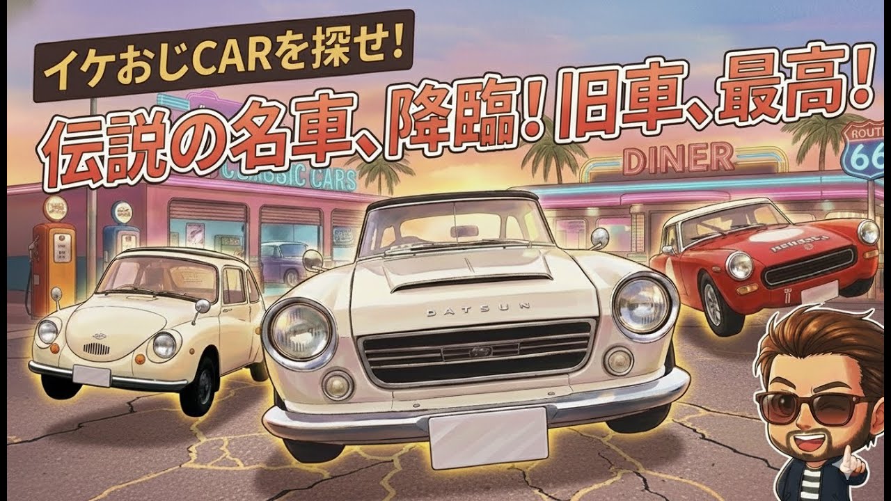 MGミゼット、ダットサンフェアレディ2000、スバル360、旧車、大黒パーキング、昭和、横浜、Classic Car 、今おすすめ車、定年後の車