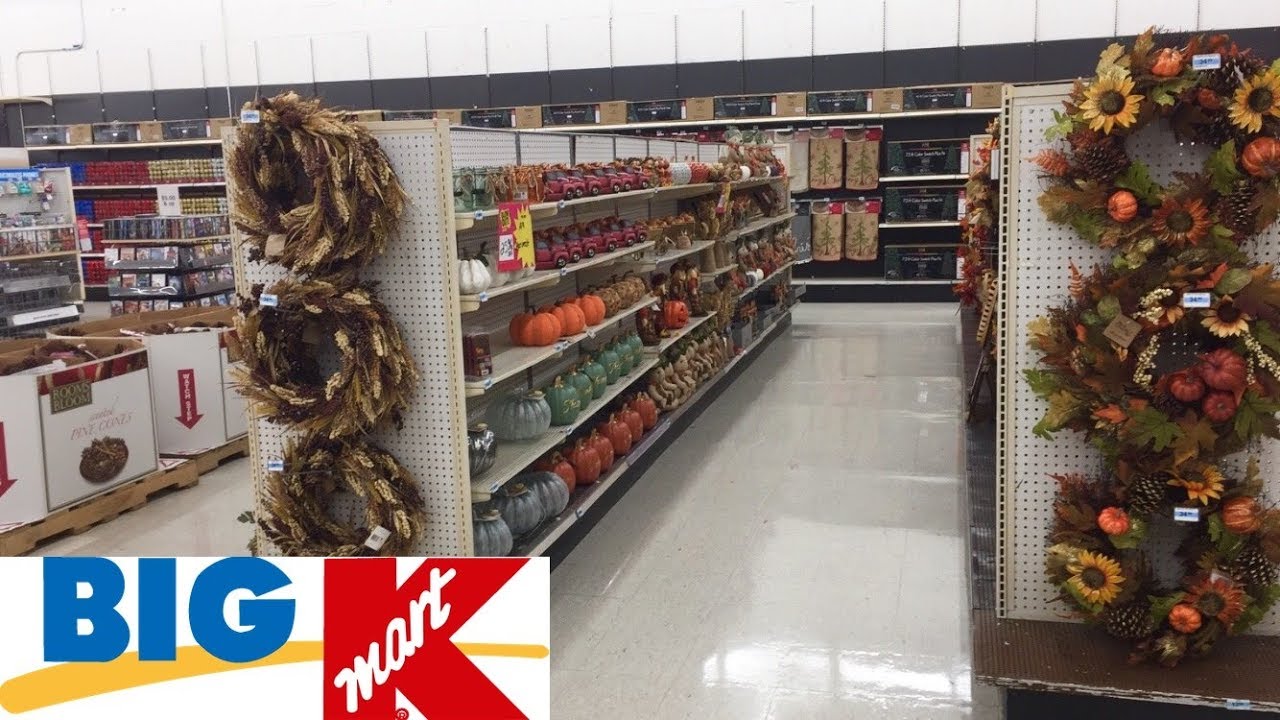 KMART FALL DECOR CHRISTMAS DECORATIONS HOME DECOR - SHOP WITH ME SHOPPING STORE WALK THROUGH 4K