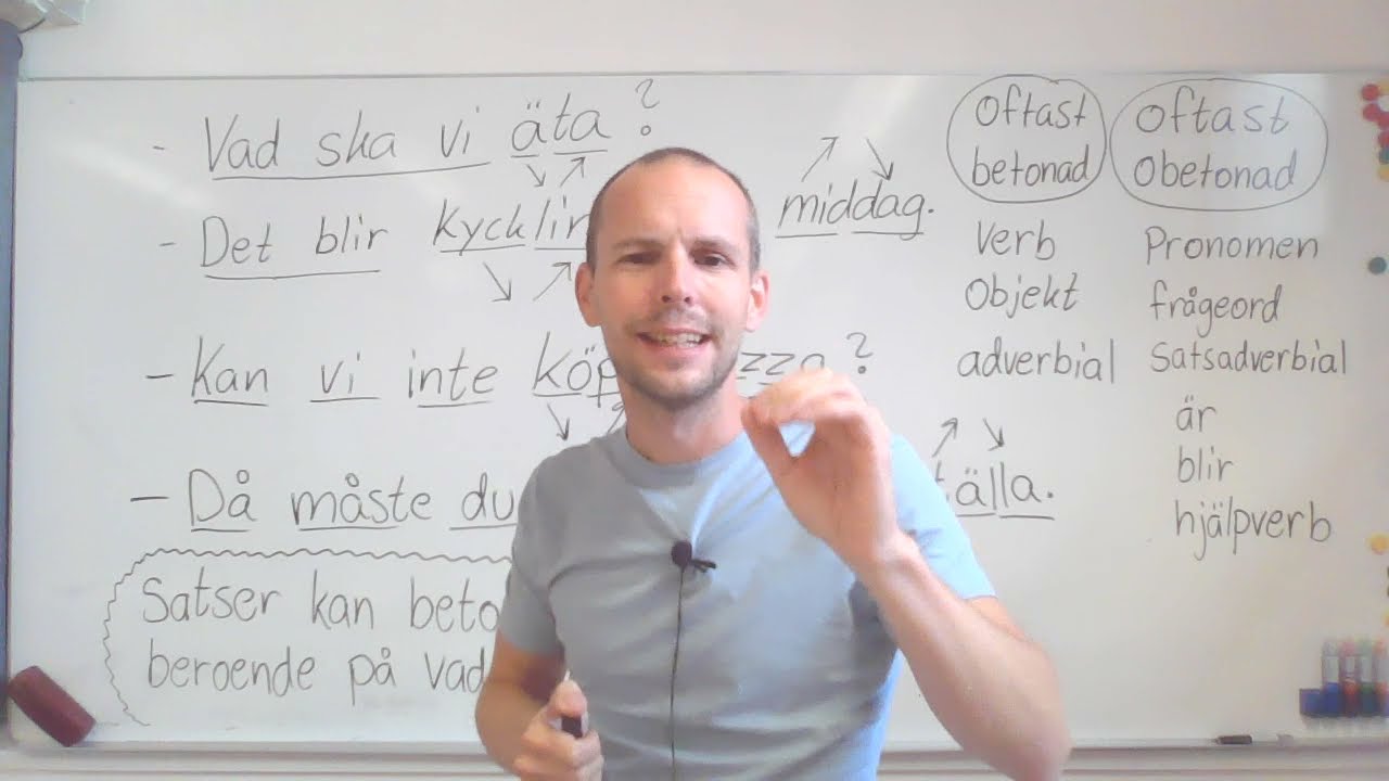 Tala svenska som svenskar (satsbetoning)