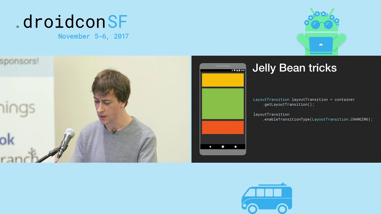 droidcon SF 2017 - Transitions without Activities or Fragments