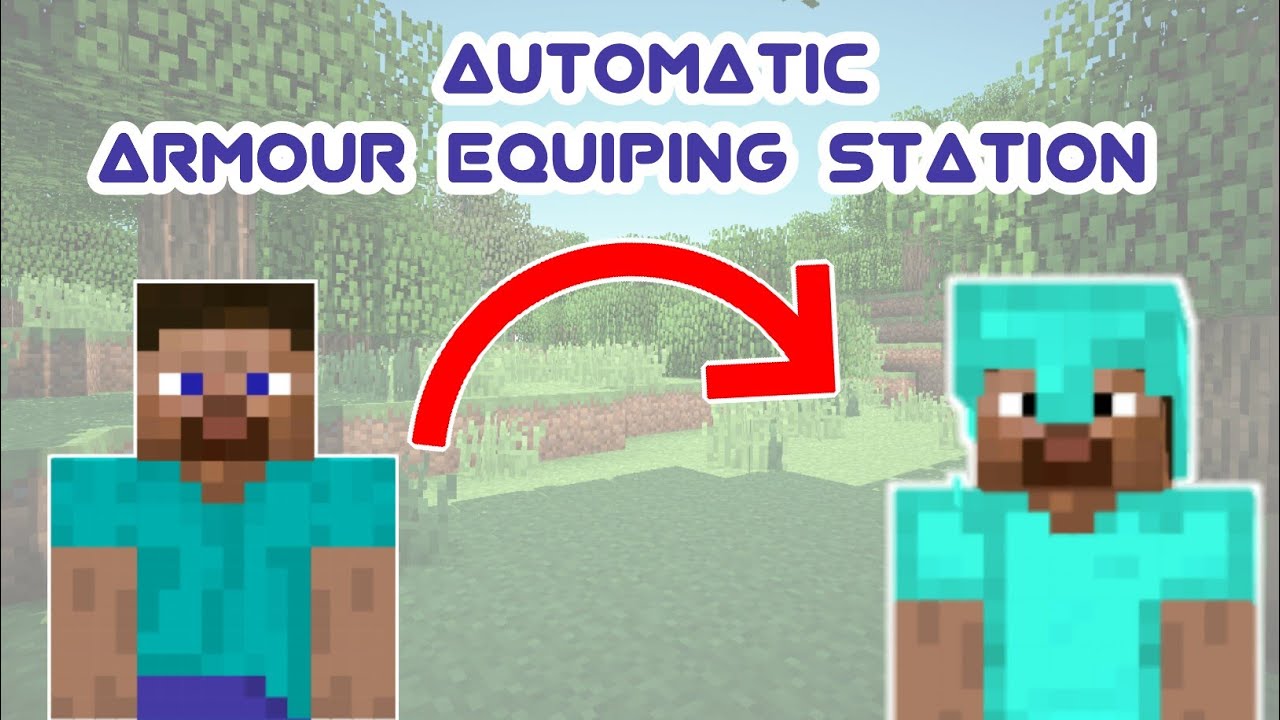 Automatic Armour Equiping Station - UnExpand [Redstone]