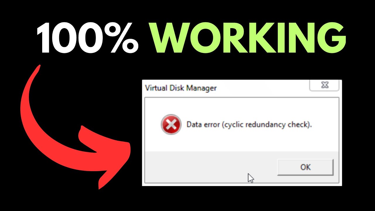 Fix Data Error Cyclic Redundancy Check