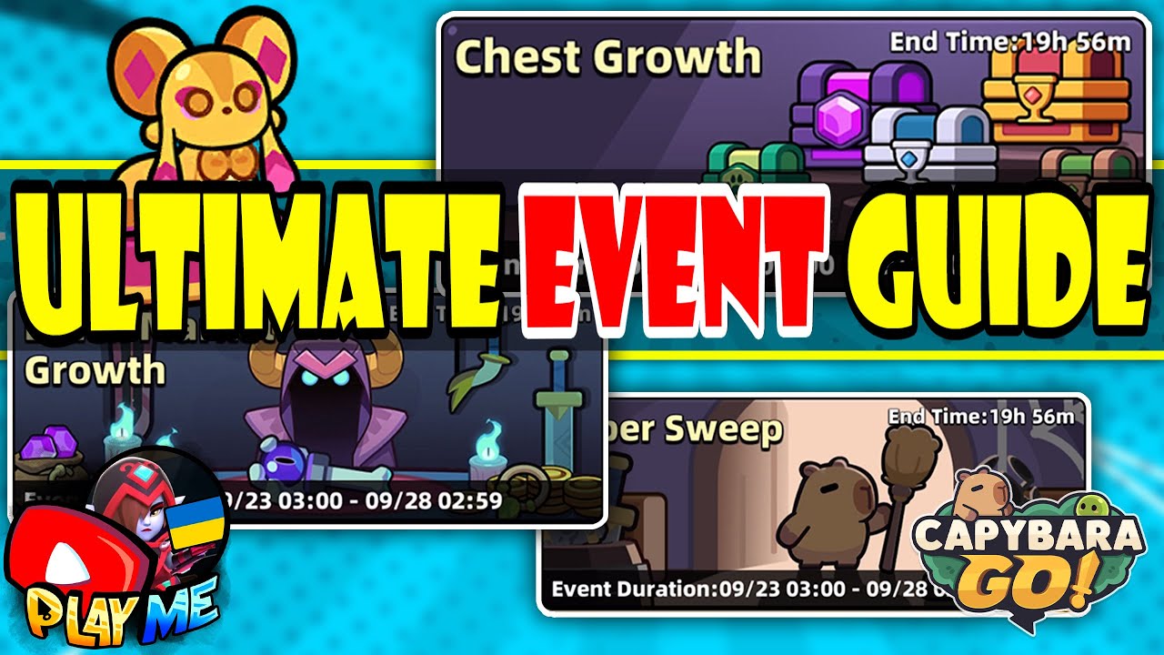 ULTIMATE EVENT GUIDE - Capybara Go! AFK, Pet, Chest Growth... GET FREE HORSESHOE, HAMMERS, COINS
