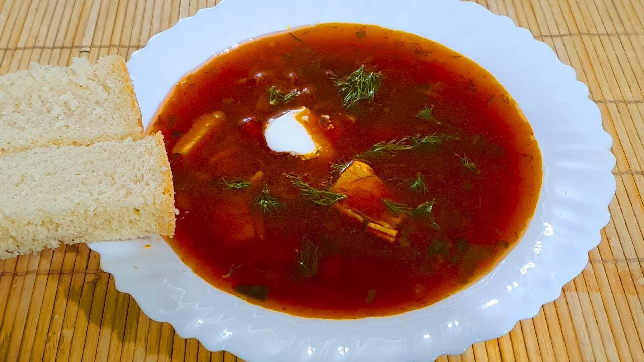 How to make borsch soup like a slav (Borscht recipe)  Russia 2022
