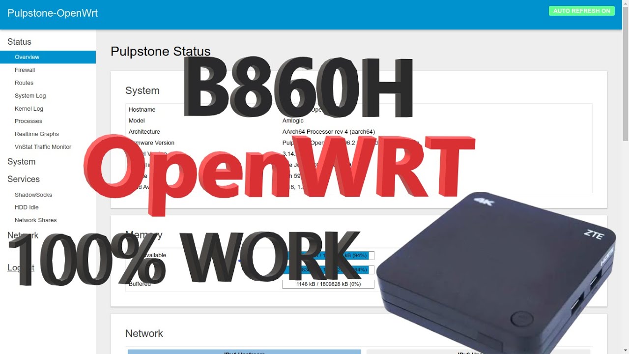 Cara Install OpenWRT di STB ZTE B860H 💯% Work...!!!