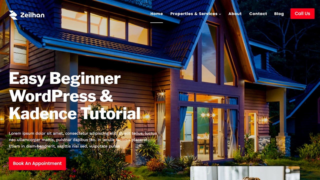Build A STUNNING Real Estate Website With WordPress & Kadence 2025