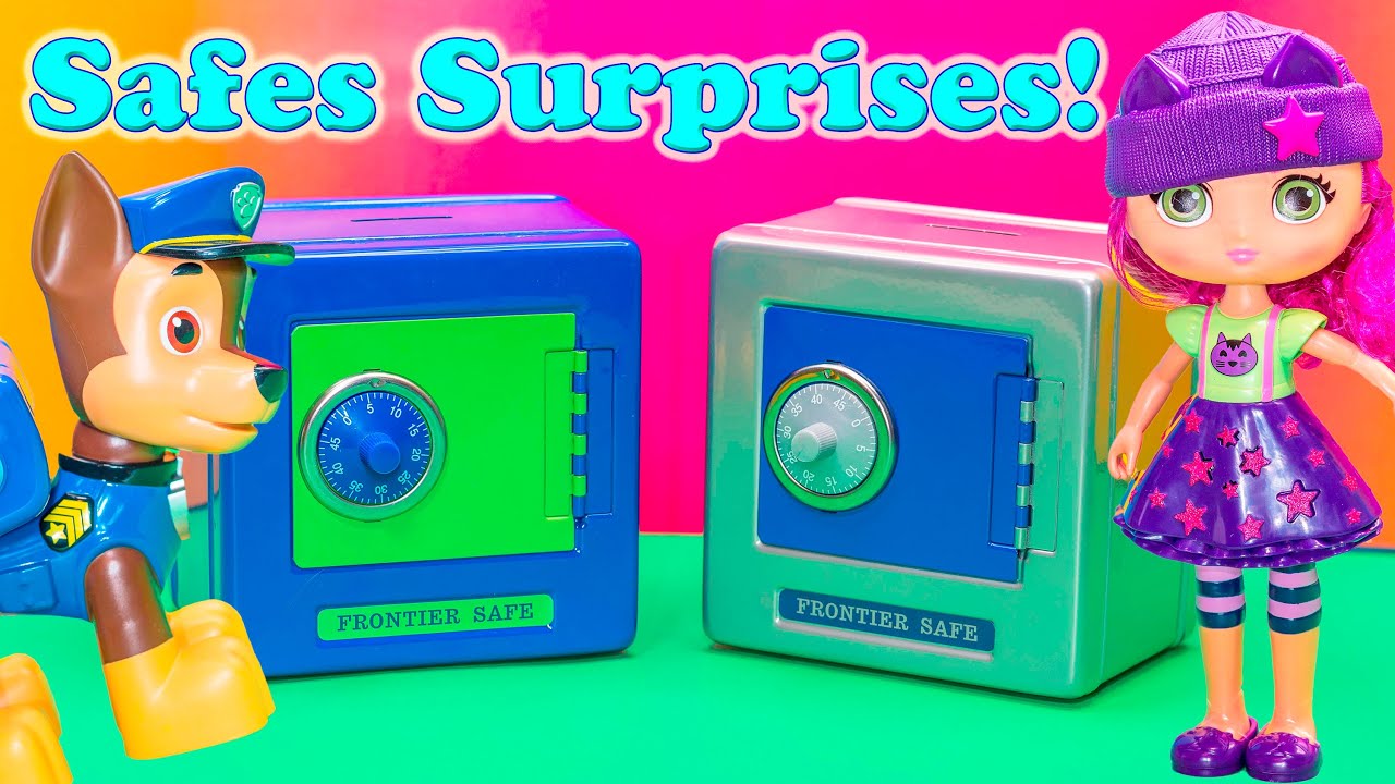 Opening the Surprise Paw Patrol and Little Charmers Safes