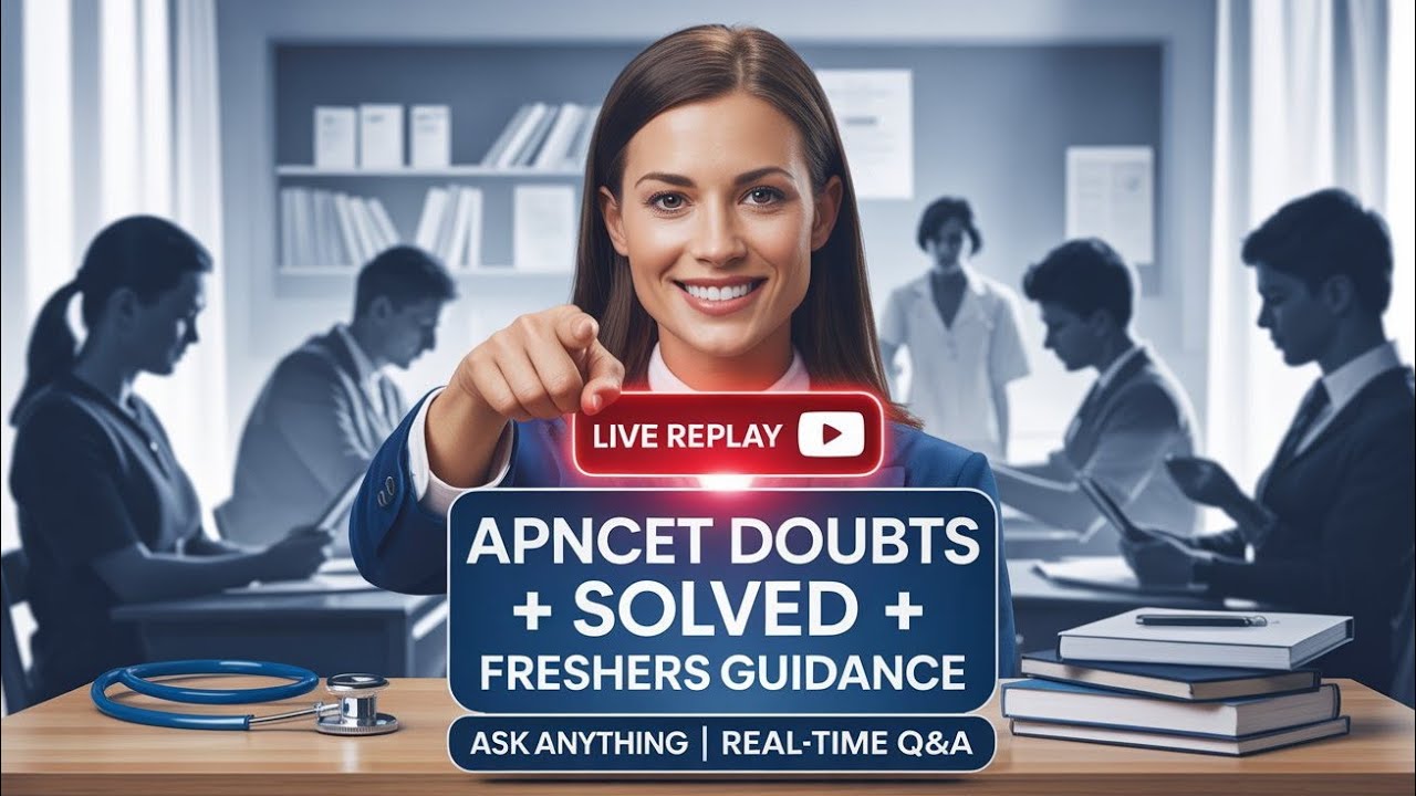 LIVE Replay | Freshers Guidance + APNCET 2025 Doubts Clarification | Real-Time Q&A Session