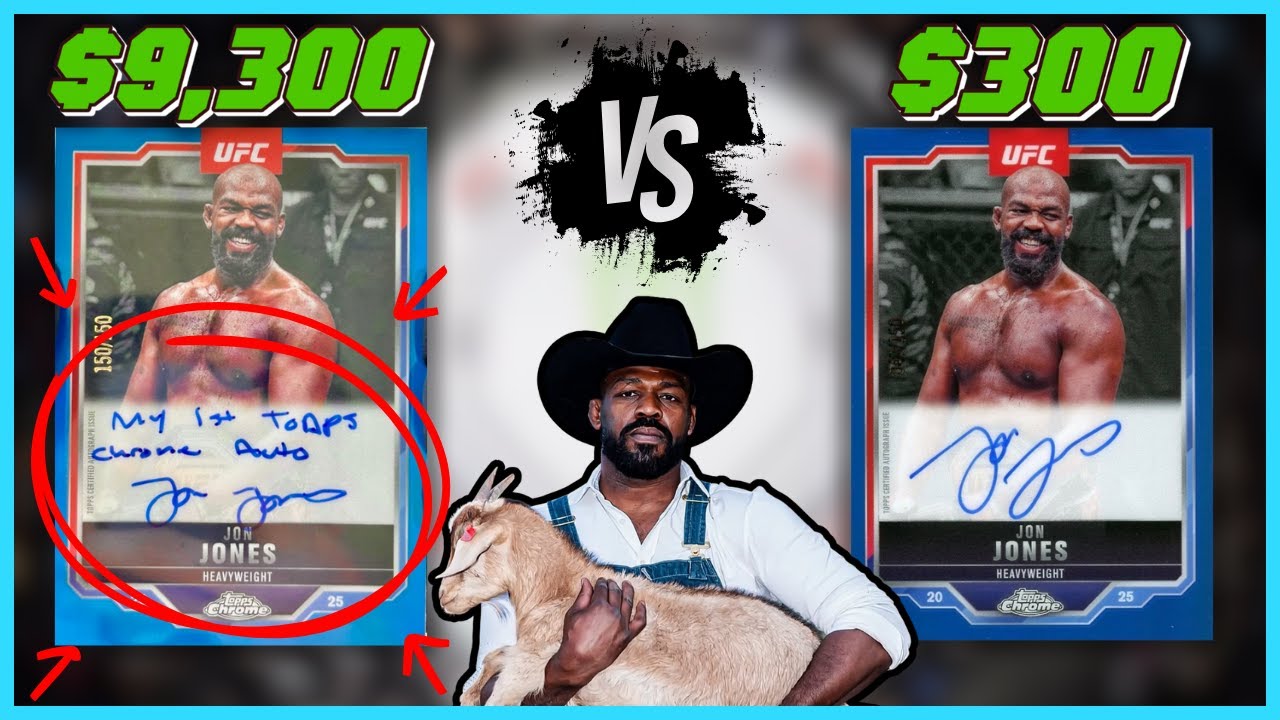 How an Inscription Made This 25 Topps Chrome Jon Jones Auto 31x More Valuable. Is /150 Worth $9.3K?
