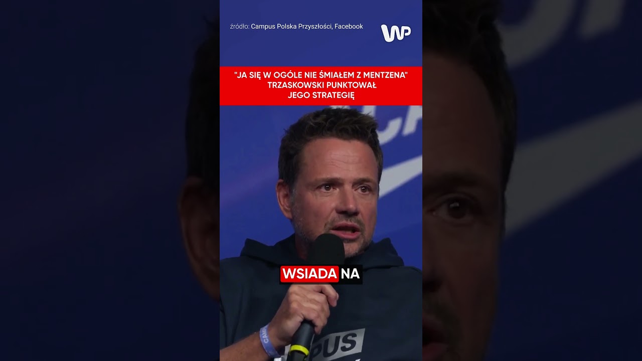 Trzaskowski punktował strategię Mentzena. 